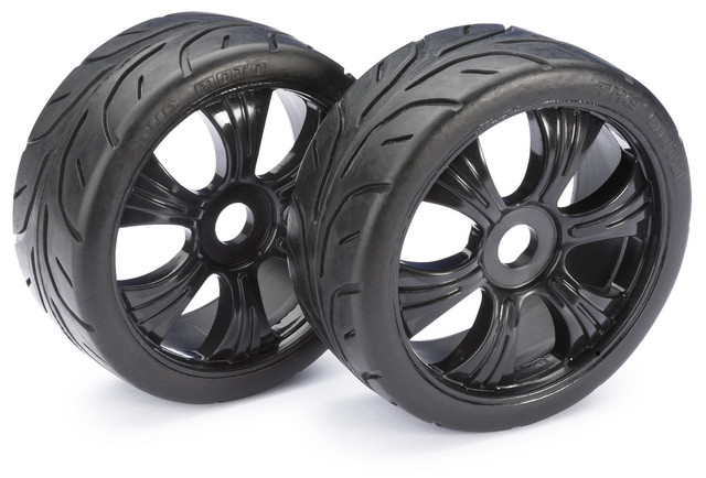 Absima Wheel Set LP Buggy &quot;Street&quot; black 1:8 (2) ( AB 2530003)