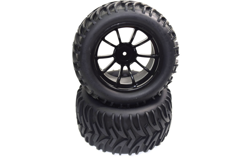 Absima Wheel Set Glued (2) AMT2.4 RTR/BL ( AB 1230337)
