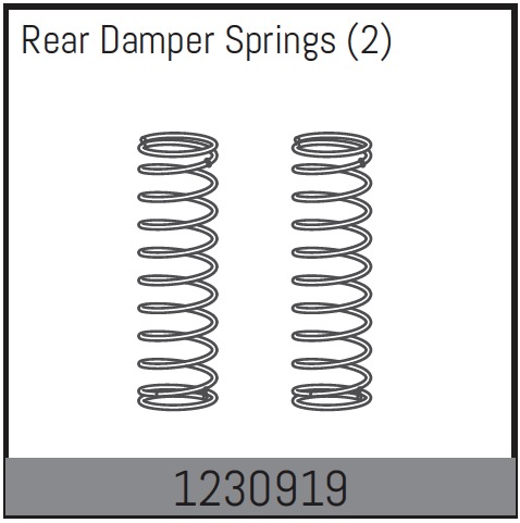 Absima Rear Damper Spring (2) ( AB 1230919)