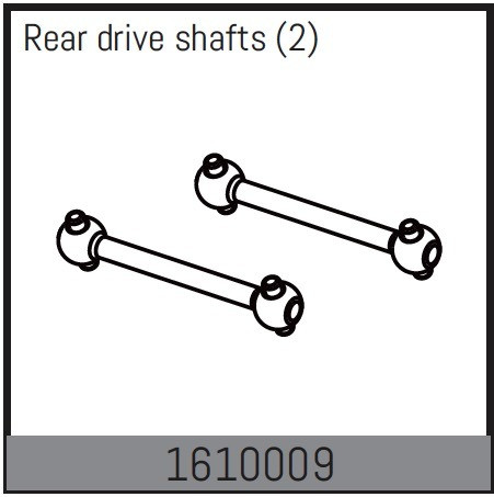 Absima Rear Drive Shafts (2) ( AB 1610009)