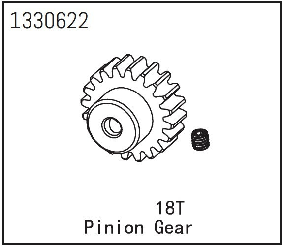 Absima Pinion Gear 18T - Yucatan ( AB 1330622)