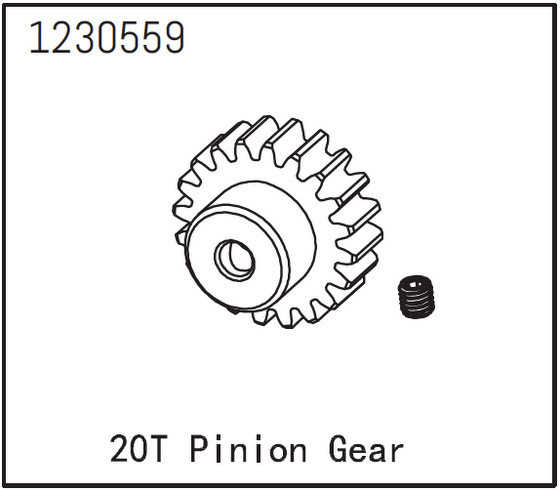 Absima Pinion Gear 20T ( AB 1230559)
