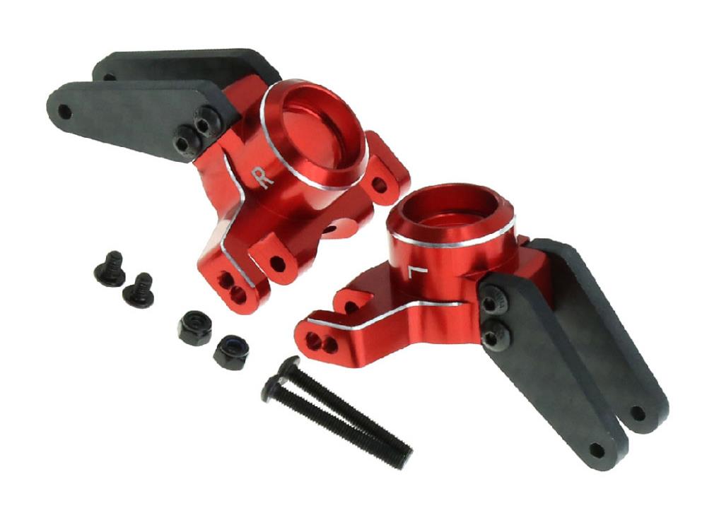 SC Models Aluminium Rear Hub, Arrma 4S - Red (SCDTAR18019R)