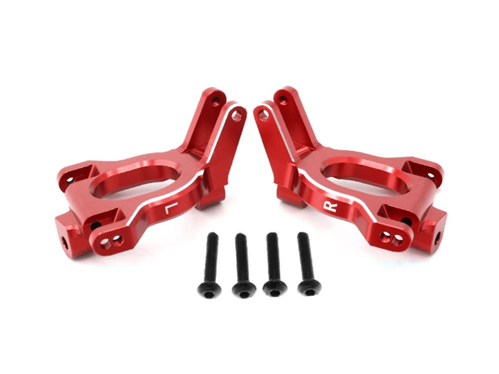 SC Models Aluminium Front Hub Carrier, Arrma 4S - Red (SCDTAR18020R)