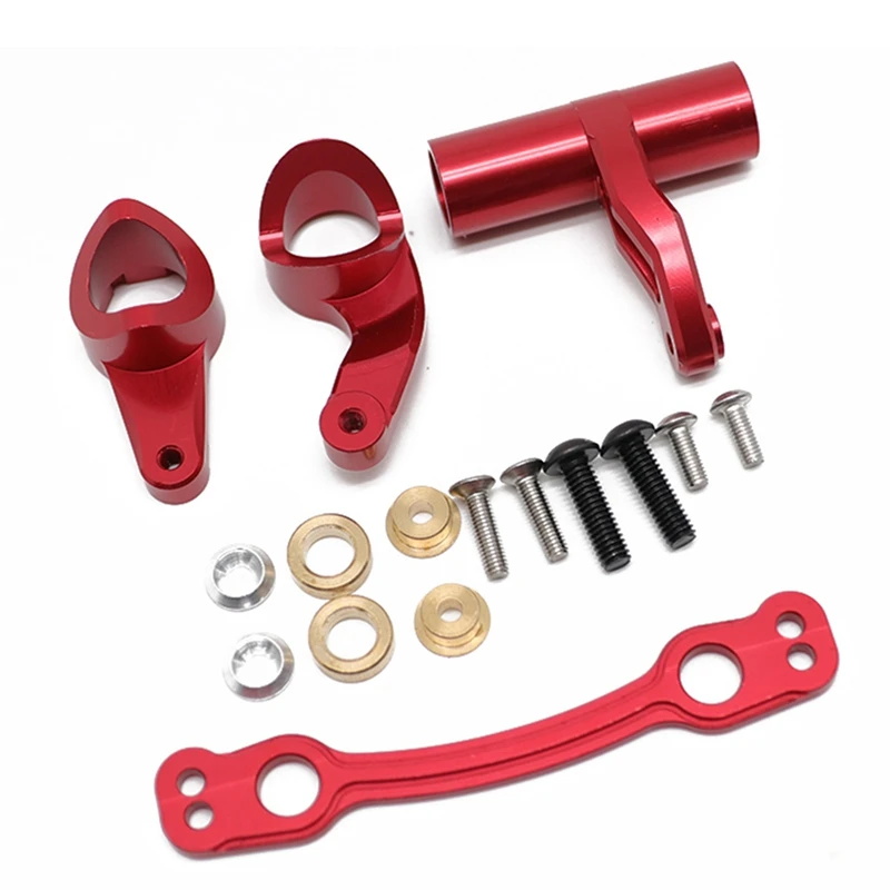 SC Models Aluminium Steering Set, Arrma 4S - Red (SCDTAR18023R)