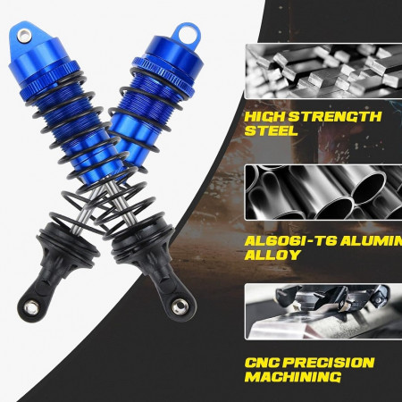 SC Models Big Bore Aluminium Shock Set - Arrma Senton, Granite - Blue (4pcs) (SCDTARA330550A)