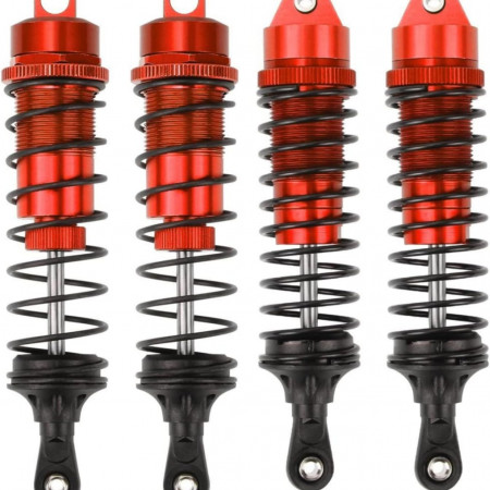 SC Models Big Bore Aluminium Shock Set - Arrma Senton, Granite - Red (4pcs) (SCDTARA330550B)