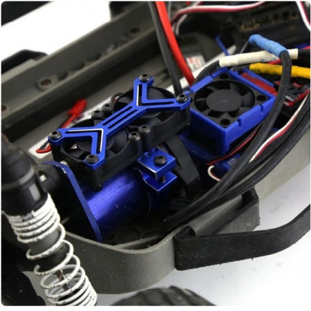 SC Models 1:8 Motor Heatsink With Dual Cooling Fan 40-42mm (4274,4068,4268)(SCDTEF02010B)