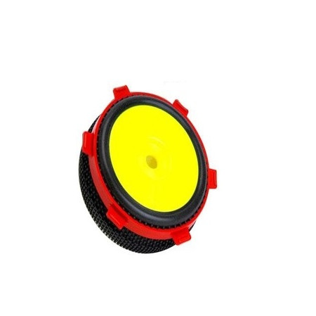 SC Models 1:8th Buggy &amp; 1:10th Short Course Rubber Tyre Bands - Red (4 Per Pack) (SCDTEL01010)
