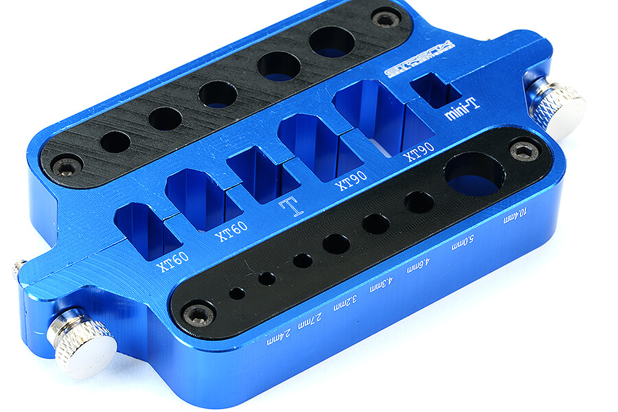 SC Models Aluminium Connector Soldering Jig Blue (SCDTEL01027B)