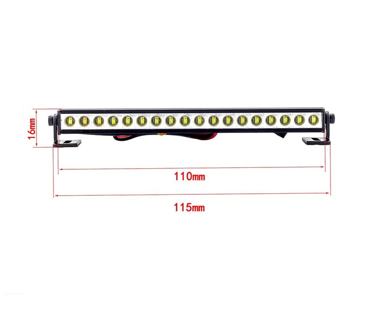 SC Models Aluminium 18 LED Light Bar W/Side Mounts (SCDTLR05002B)