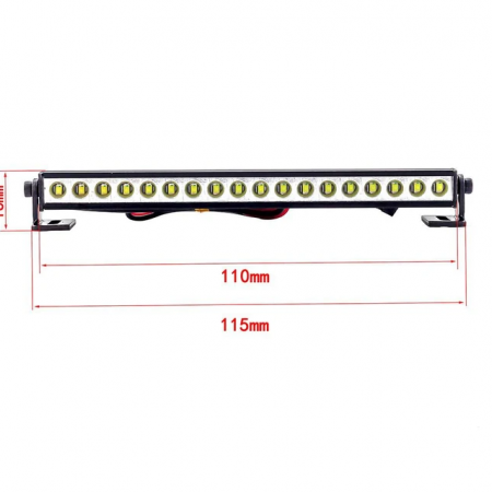 SC Models Aluminium 18 LED Light Bar W/Side Mounts (SCDTLR05002B)
