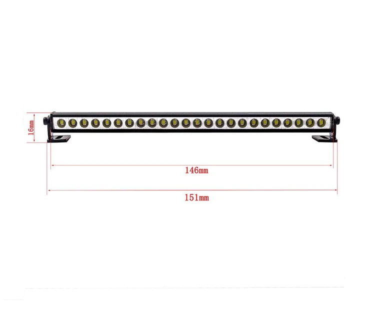 SC Models Aluminium 25 LED Light Bar W/Side Mounts (SCDTLR05002C)