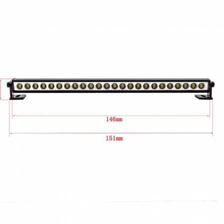 SC Models Aluminium 25 LED Light Bar W/Side Mounts (SCDTLR05002C)