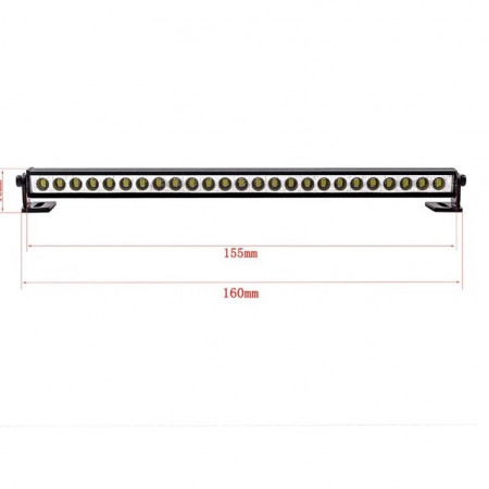 SC Models Aluminium 26 LED Light Bar W/Side Mounts (SCDTLR05002D)