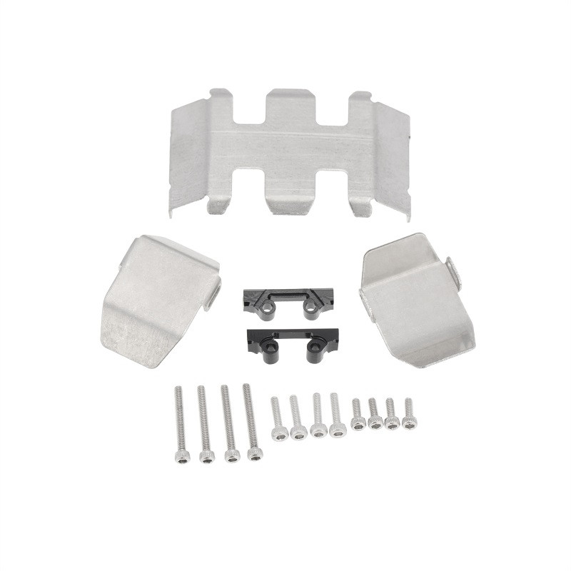 SC Models SCX24 Stainless Steel Chassis Guard Plate Set (SCDTSCX24-21)