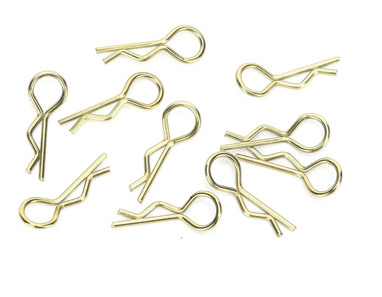 SC Models Medium Body Clips - Gold (10) (SCFOP28001GL)