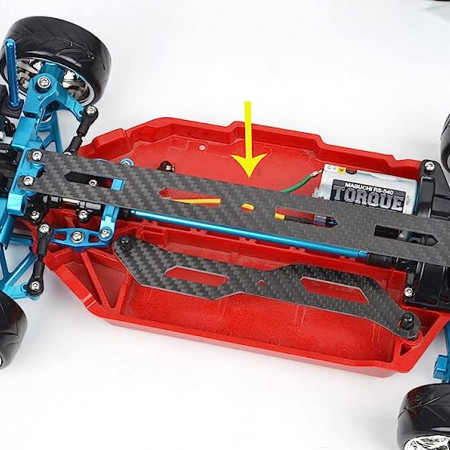 SC Models Tamiya TT02/TT02B Carbon Fibre Top Plate (SCFTT02058)