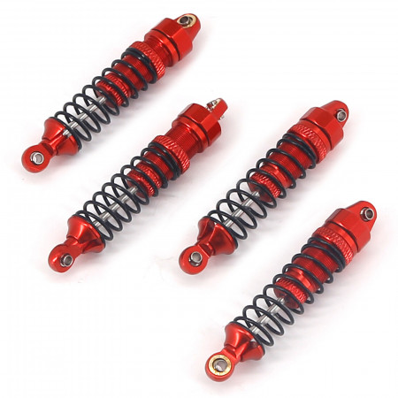 SC Models Aluminium Shock Set 60mm Red - 1:18th Cars, Arrma Granite Grom (SCKAGG10C)