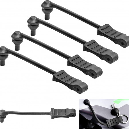SC Models RC Car Body Clip Retainer 1:8 Scale Black (4) (SCKRSH030A)