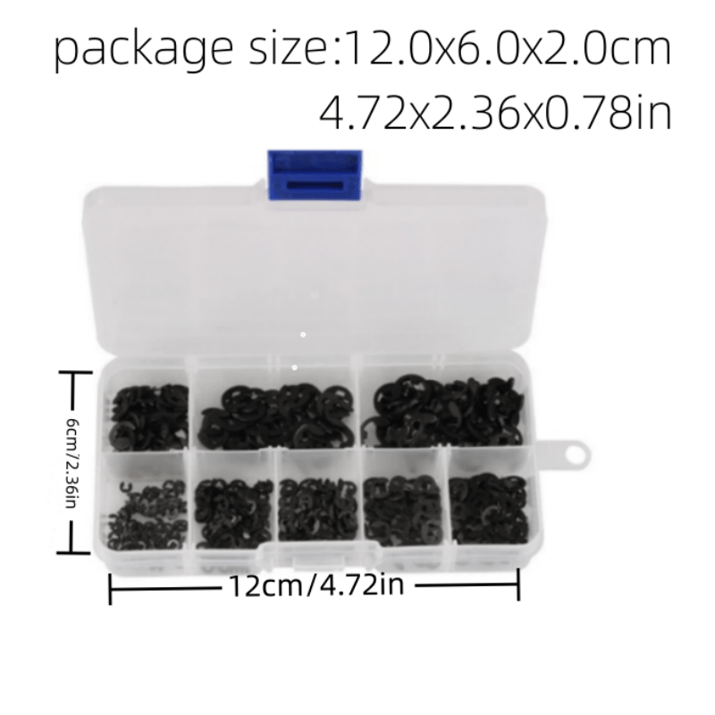 SC Models E Clips 1.5 to 6mm - 550pcs (SCLFLOP104)