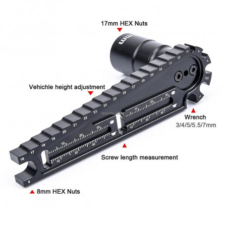 SC Models 17mm Wheel Spanner &amp; Ride Height Gauge (SCLFTOOL091)