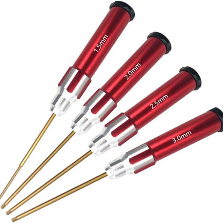 SC Models Allen Wrench Hex Set 4pcs With Case 1.5, 2.0, 2.5, 3.0mm (SCVGYZB004W)