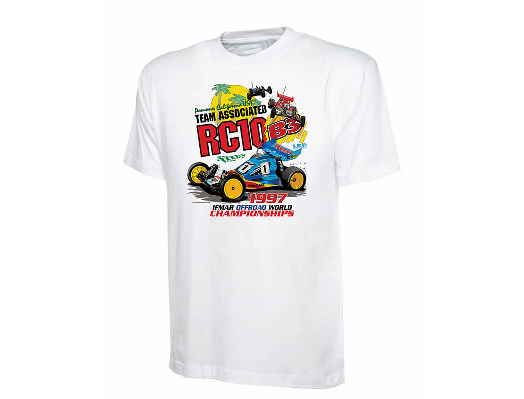Team Associated 1197 Worlds RC10B3 T-Shirt - XXL (SP026XXL)