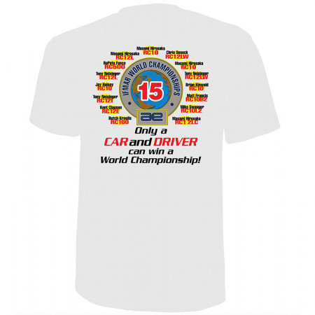 Team Associated 1197 Worlds RC10B3 T-Shirt - XXL (SP026XXL)