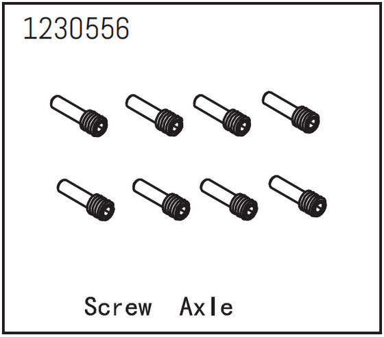 Absima Screw AXLe (6) ( AB 1230556)