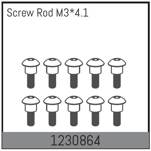 Absima Screw Rods M3*4.1 (10) ( AB 1230864)
