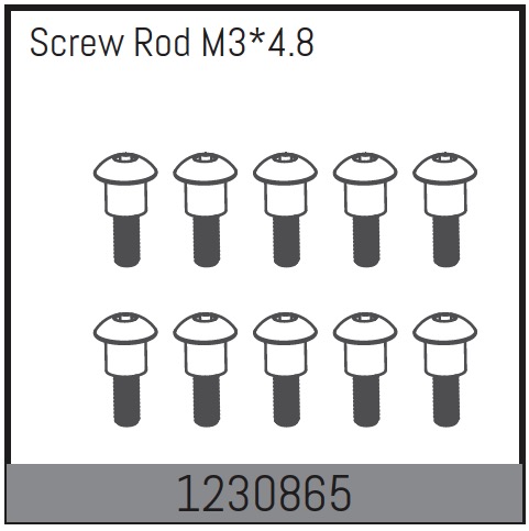 Absima Screw Rods M3*4.8 (10) ( AB 1230865)