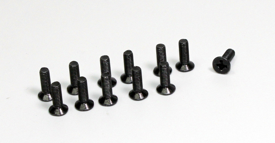 Absima Flat Cross Screw 3X10 (12) Buggy/Truggy ( AB 1230048)