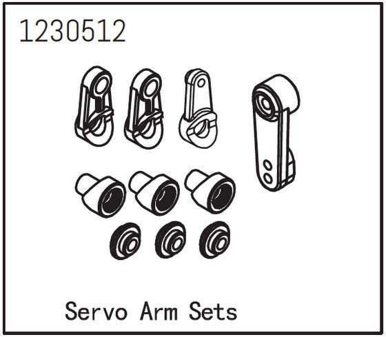 Absima Servo Arm Set ( AB 1230512)