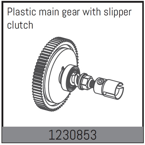 Absima Slipper Clutch With Main Gear ( AB 1230853)