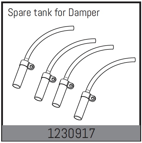 Absima Spare Tank For Damper (4) ( AB 1230917)