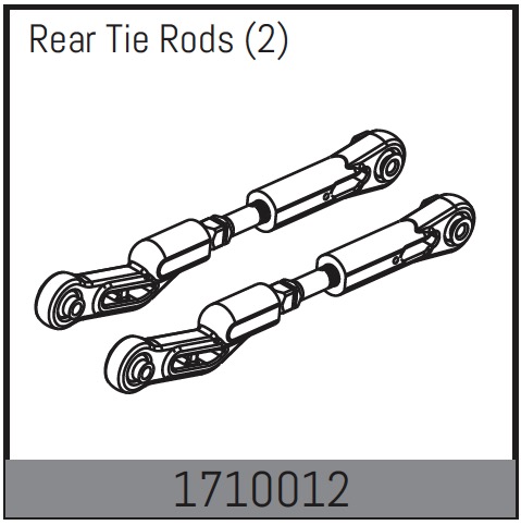 Absima Rear Tie Rods (2) ( AB 1710012)