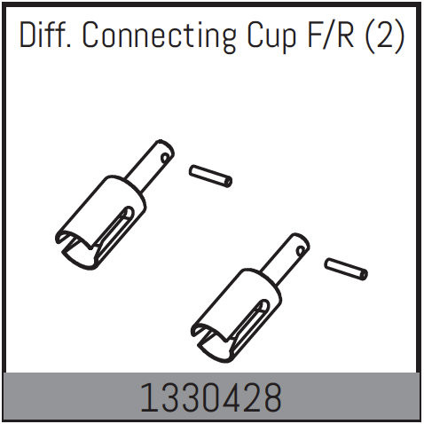 Absima F/R Diff. ConnECting Cup (2) ( AB 1330428)