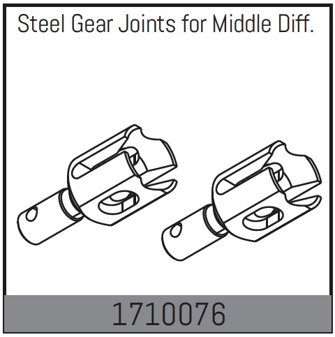 Absima Steel Gear Joints For MLddle Diff. ( AB 1710076)