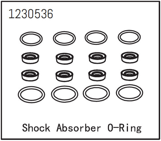 Absima Shock Absorber O-Ring Set - Sherpa  ( AB 1230536)