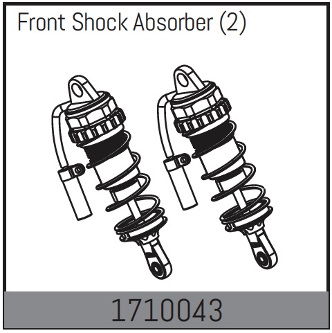 Absima Front Shock Absorber (2) ( AB 1710043)