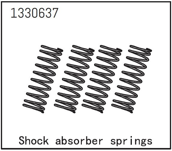 Absima Shock Absorber Springs  (4) - Yucatan ( AB 1330637)