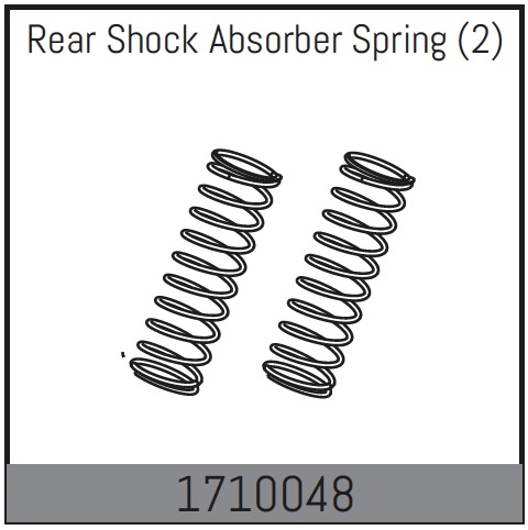 Absima Rear Shock Absorber Spring (2) ( AB 1710048)