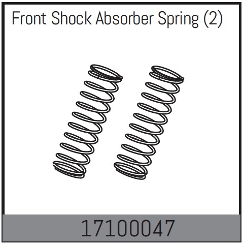 Absima Front Shock Absorber Spring (2) ( AB 1710047)