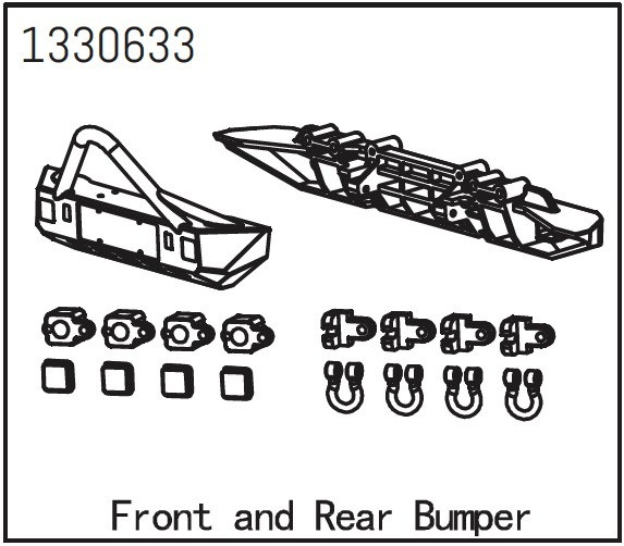 Absima Front And Rear Bumper - Yucatan ( AB 1330633)
