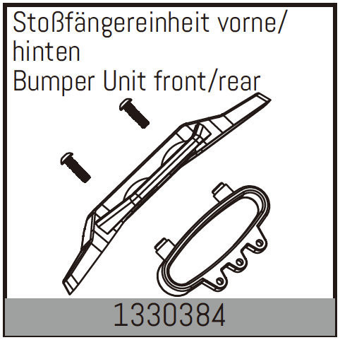 Absima Bumper Unit Front/Rear (2) ( AB 1330384)