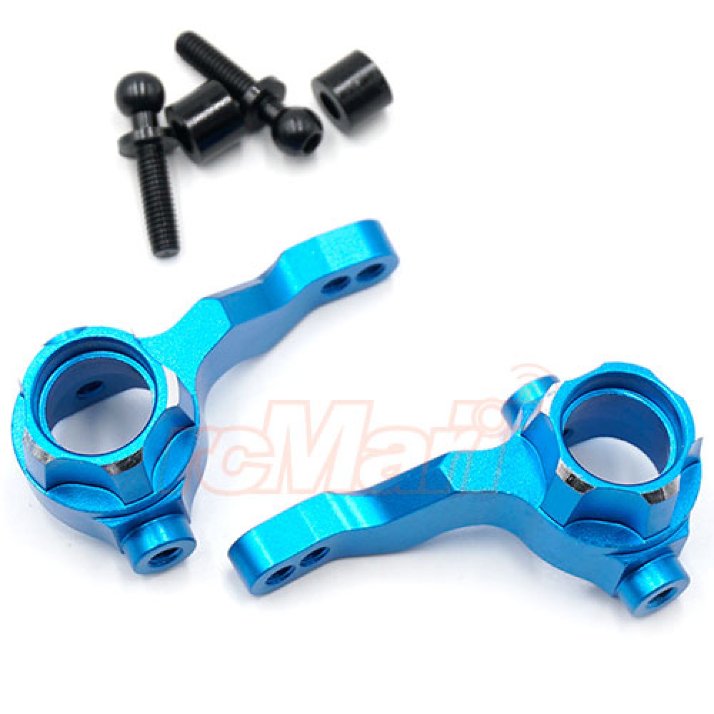 Yeah Racing Aluminium Front Steering Knuckle Set Tamiya M07 Blue (TAMC-030BU)