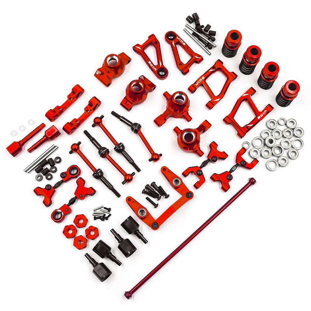 Yeah Racing Aluminium Conversion Kit Tamiya TT01/TT01E Red (TATT-S05RD)