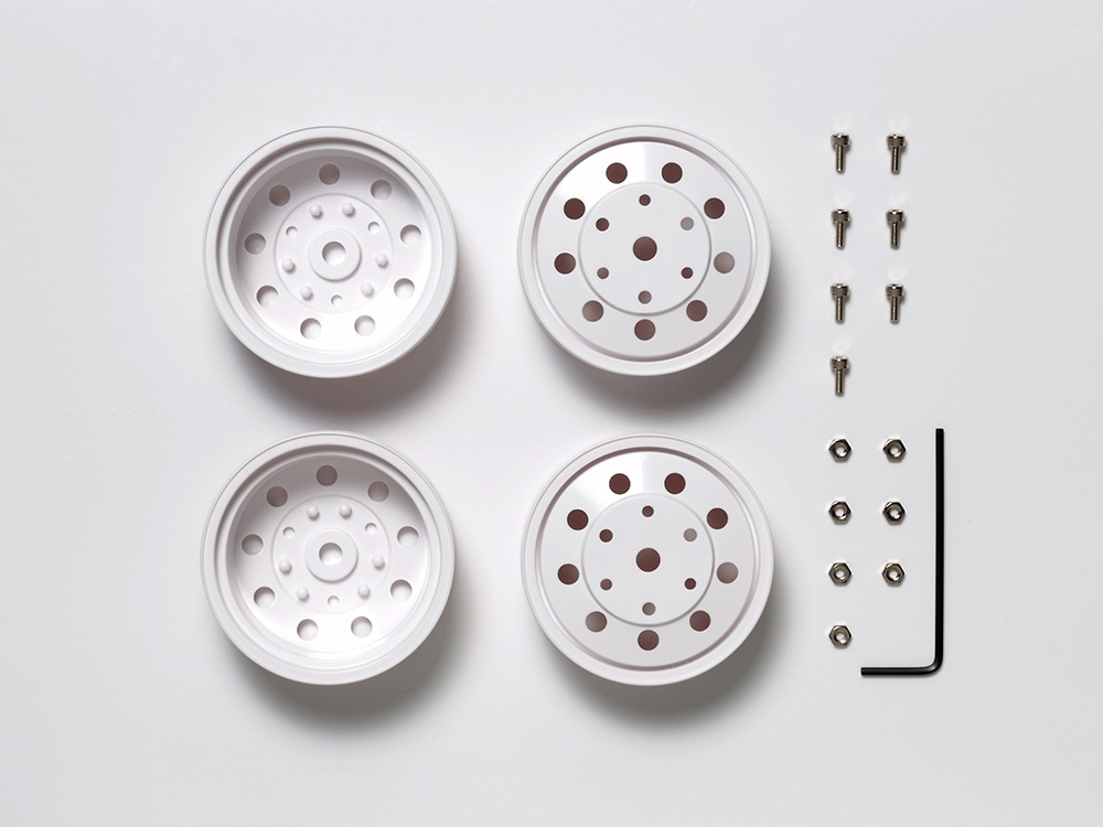 Tamiya Rear Wheel Set 22mm/White x2 ( THC 56542)