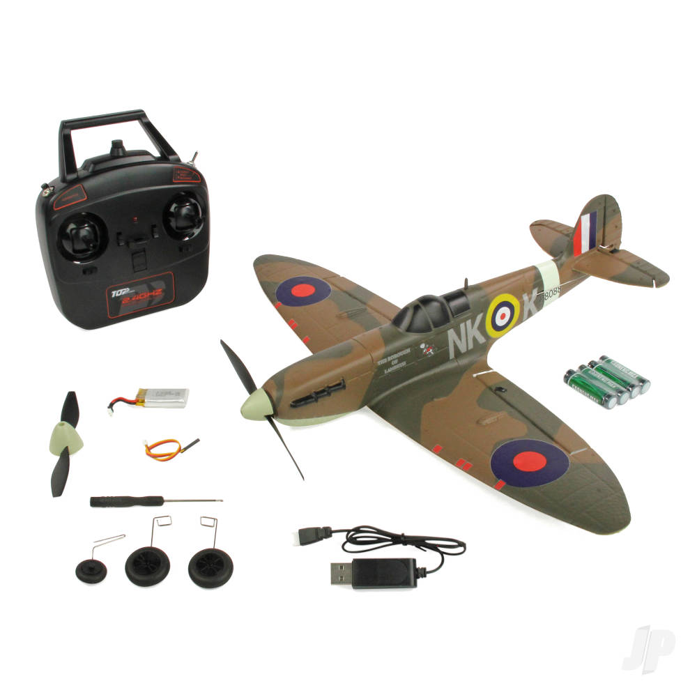 Top RC Spitfire (NKK) 450mm RTF Mode 2 - RC Plane (TOP098B02)